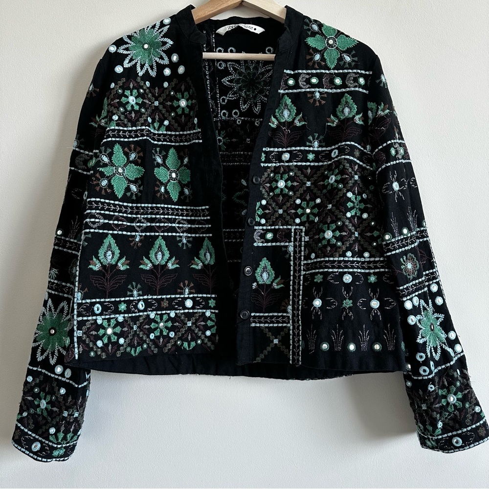 Zara Embroidered Jacket - Picture 3 of 10